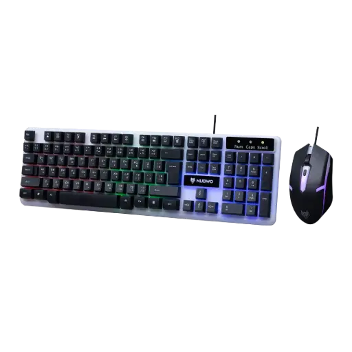 [P000503] Nubwo NKM635 Wired Keyboard + Mouse RGB Combo