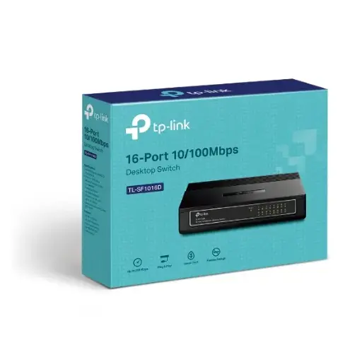 [P000082] TP-Link TL-SF1016D 16-Port 10/100Mbps Desktop Switch