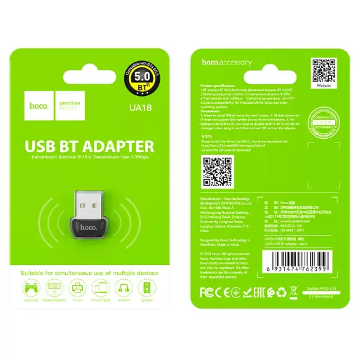 [P000101] HOCO UA18 USB Bluetooth Adapter